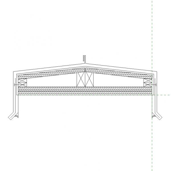 24" Double Slope Cap Flashing