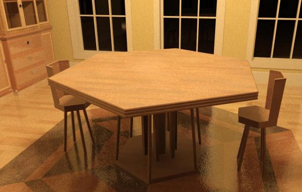 Octagon Table made at NOHS