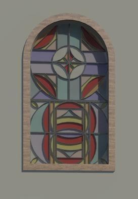 Stained glass window