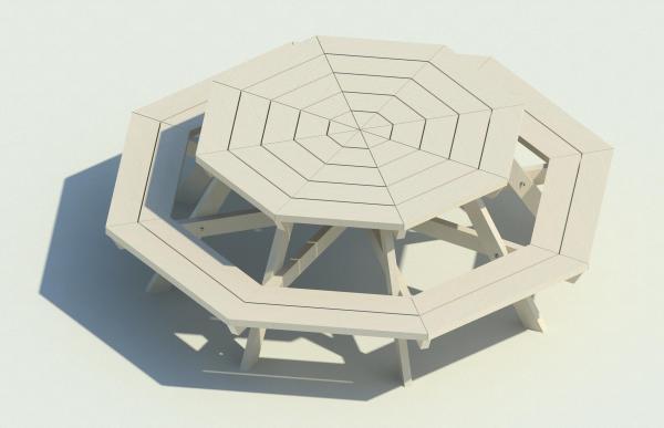 Octagonal Picnic Table