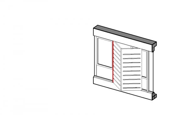 Bifold shutter for exterior