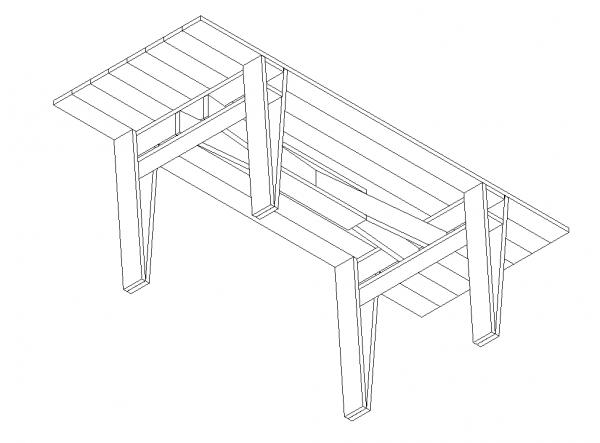 Enzo Mari Table Tavolo Rettangolare 1123 D