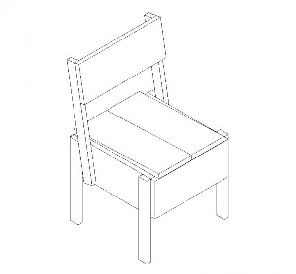 Enzo Mari Chair Sedia 1123 P