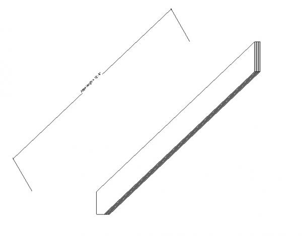 3d Parametric Beam/ Slopeable with Framing Plan Symbolic Representation