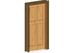 Int-Bifold door 2 wide-4 panel-Craftsman Casing