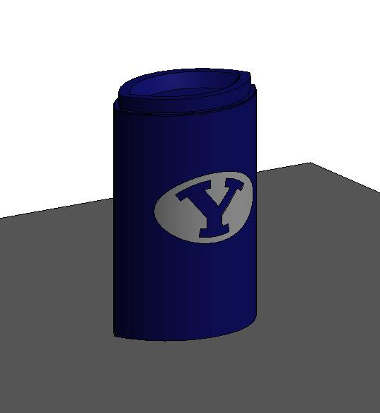 BYU garbage can