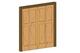 Int-Bifold door 4 wide-4 panel-Craftsman Casing