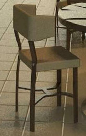 Armless chair