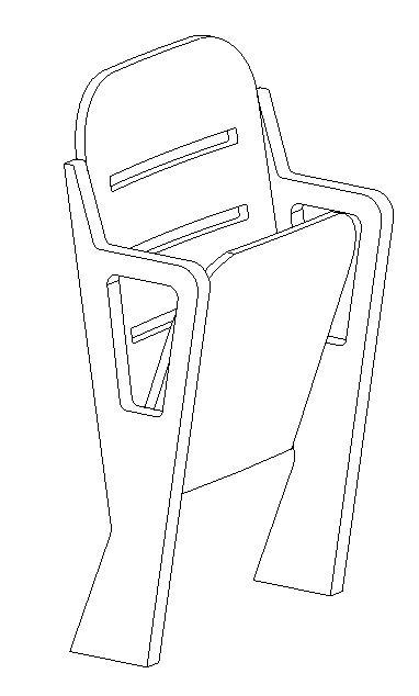 stadium seat- non parametric -fits to floor
