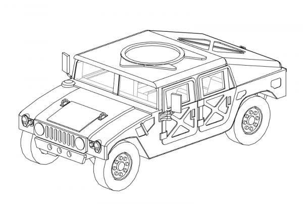 100% Revit Military Humvee