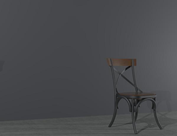 vintage cross back chair