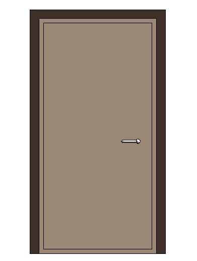 Single Door with Handle