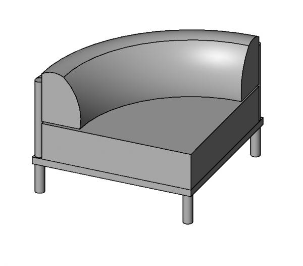 Outdoor Modular Furniture - Round Corner