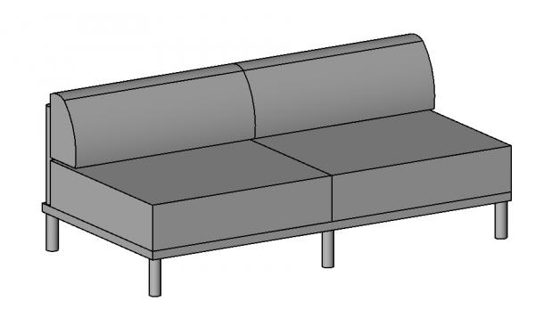 Outdoor Modular Furniture - Double Chair