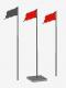 Triple Ascending Flagpoles