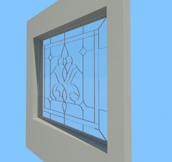 Nohs stain glass window