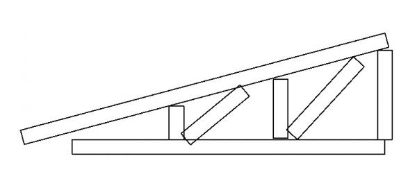 pitch adaptable Half (3) 6 Panel truss