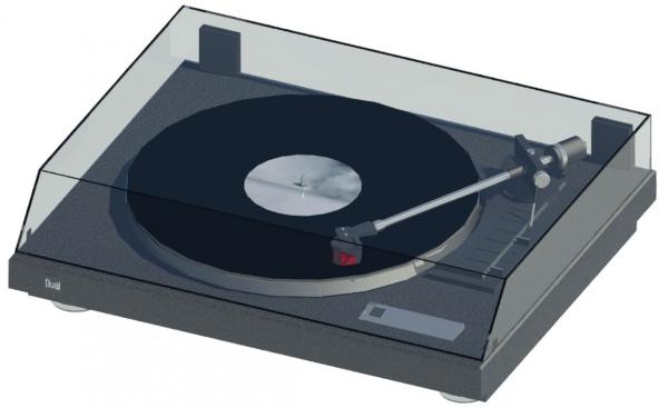 Record player - Dual CS 455-1 with vinyl record (LP)