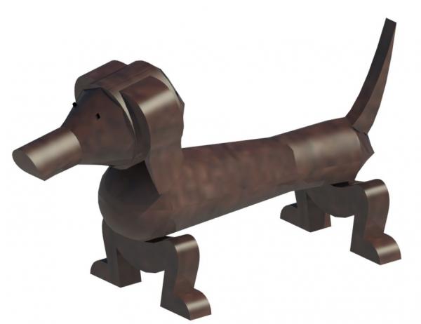 Kaj Bojesen Gravhund - Wood dachshund (Figure / Sculpture / Model / Decoration)