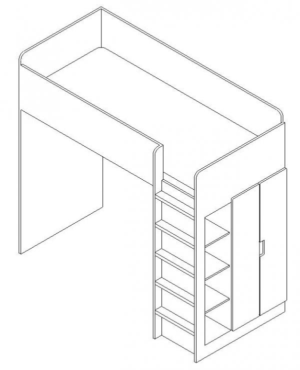 Stuva Bed without desk