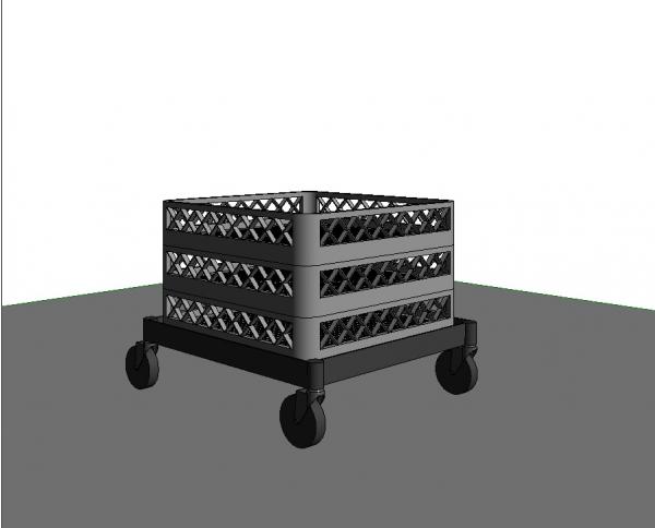 Flatware Racks with Dolly