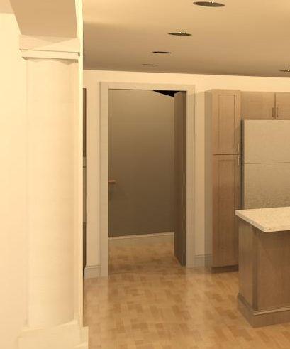 Single Flush Door w/ Open/Close Visibility Parameter