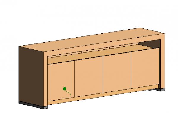Movable Vine Cabinet Halcon table