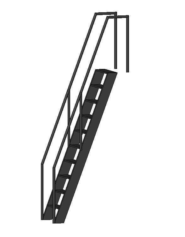 Fixed Sloped Step Ladder