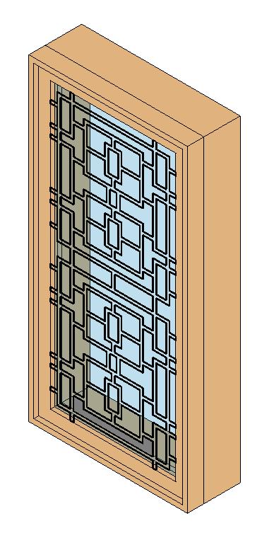 Asian Style Window (24"x48")