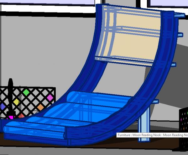 Reading Nook w-Bookcase and Writing Shelf