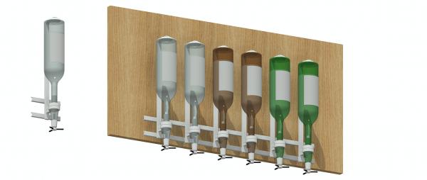 Spirit Bottle Wall Mounted