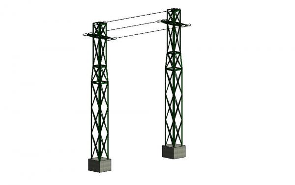 High voltage power mast,type 2