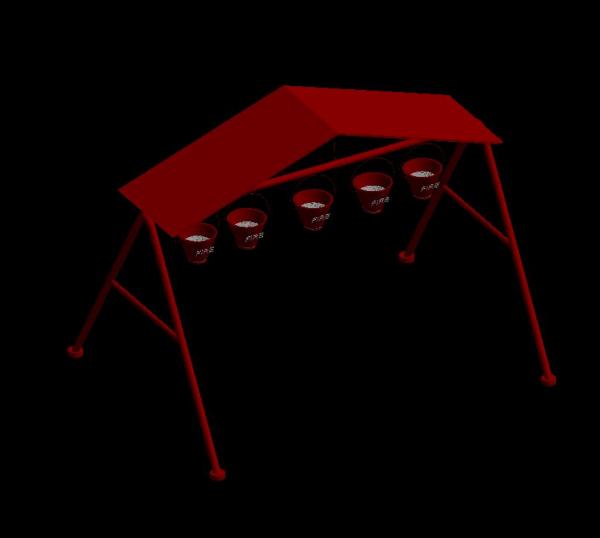 Fire Bucket with Stand