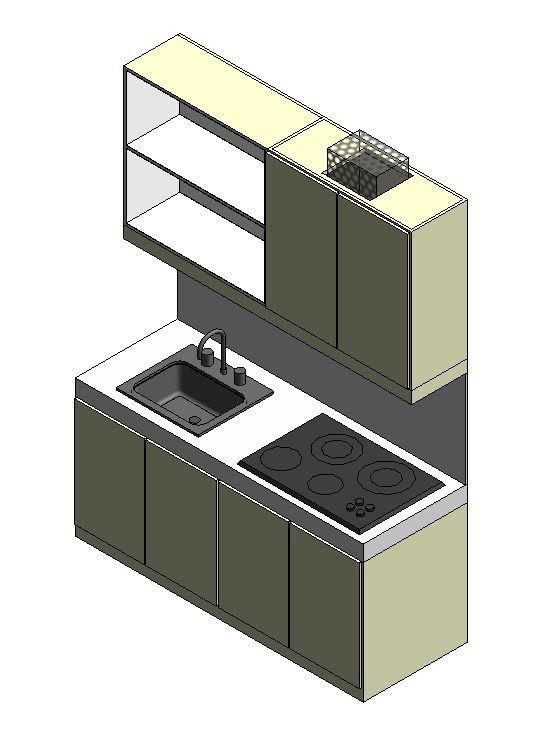 Kitchen Cabinet - Linear (L = 1.79 m)
