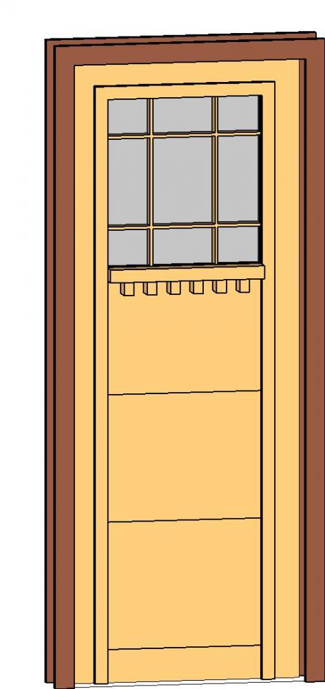 Craftsman-style door
