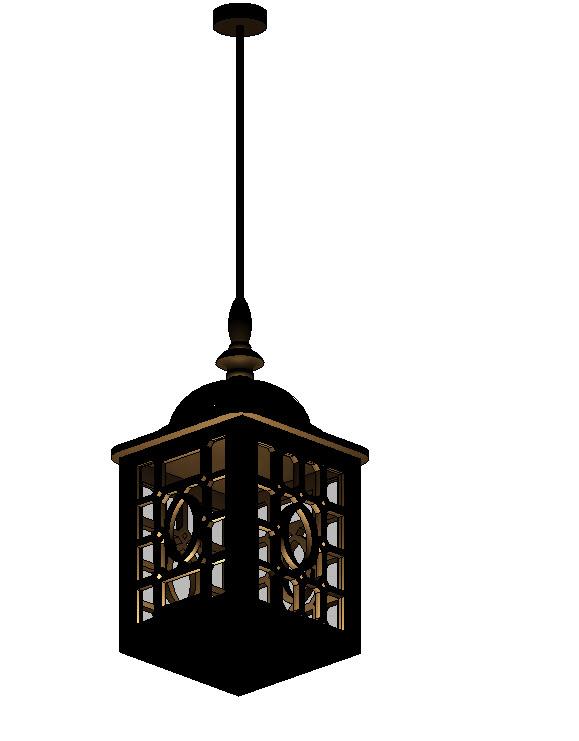 wrought hanging ceiling lamp