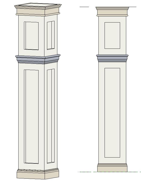 Decorative architectural column