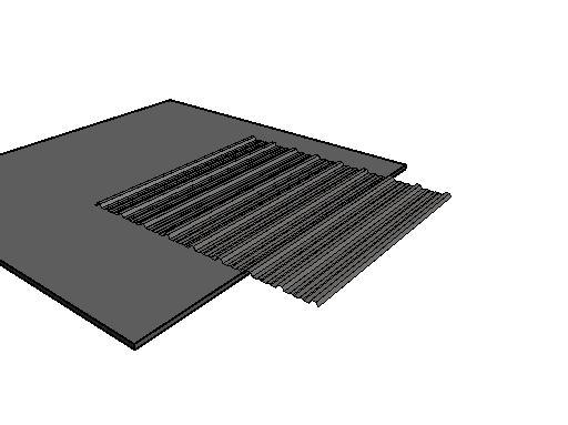 box profile roof sheet 1 metre width parametric