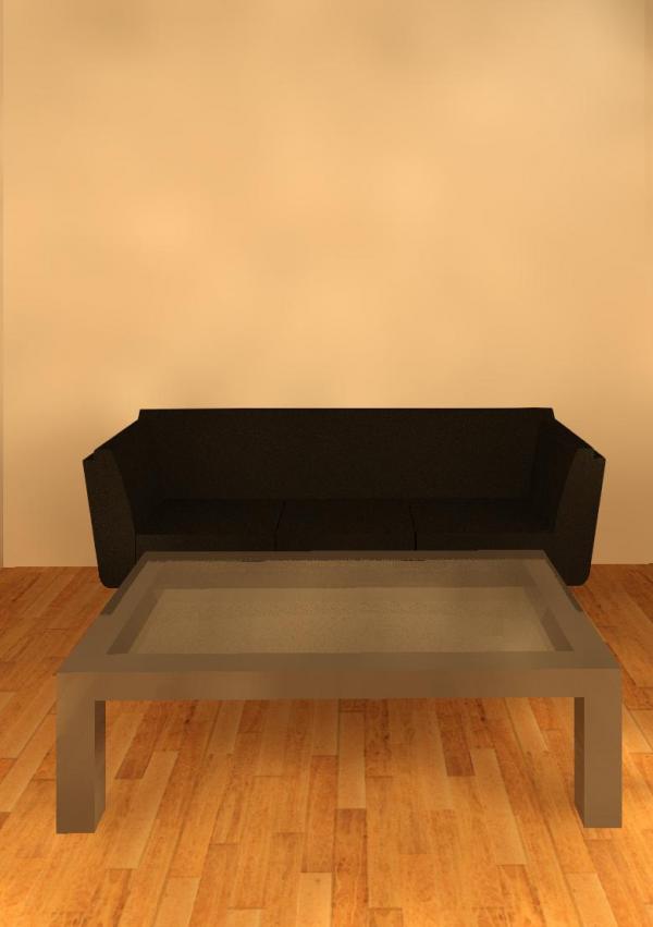 Black Glass Coffee Table