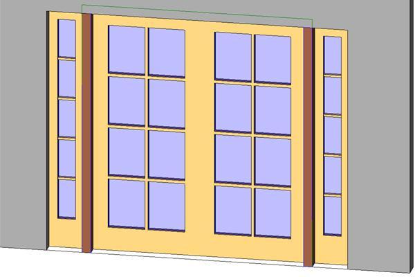 double glass with sidelights