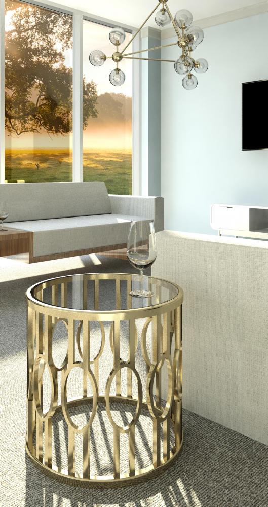 Brass Modern Coffee Table