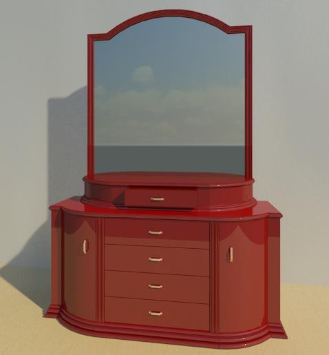 drawers with mirror
