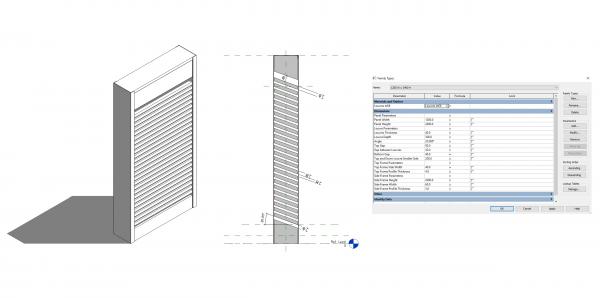 Acoustic Louvres Panel (Generic)