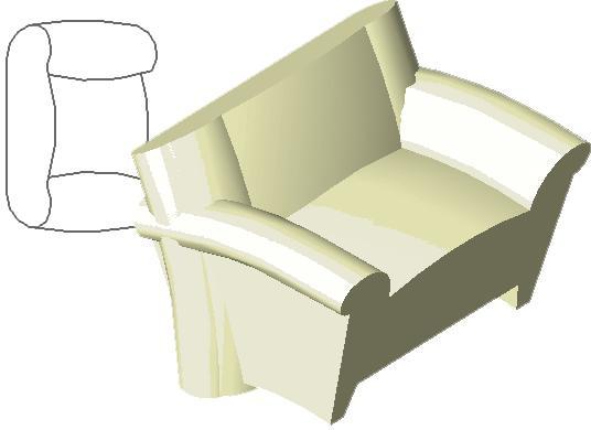 Arc Armchair- Lightweight Non-parametric