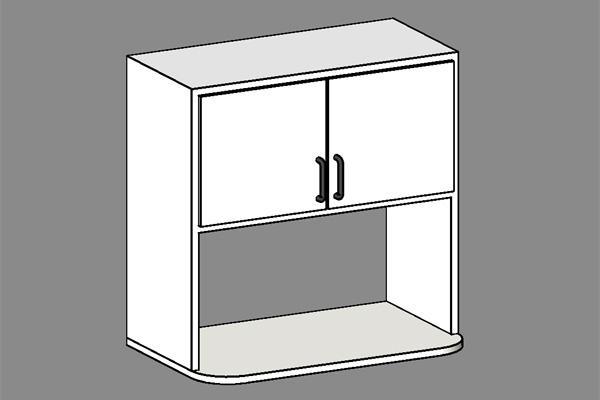 Cabinet w/ Microwave Shelf