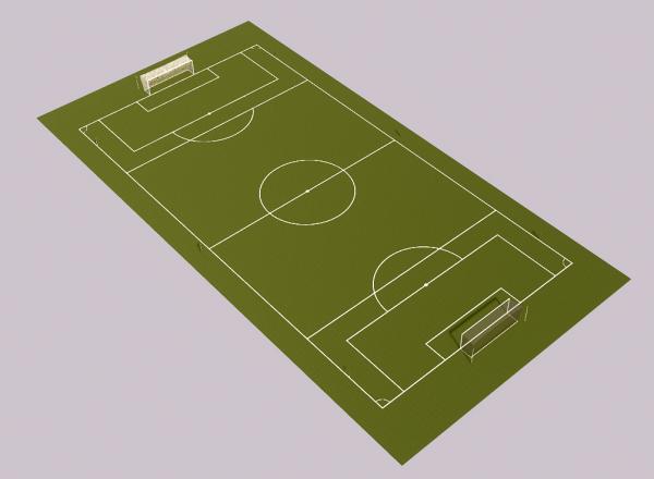 Football 7 field - full parametric -