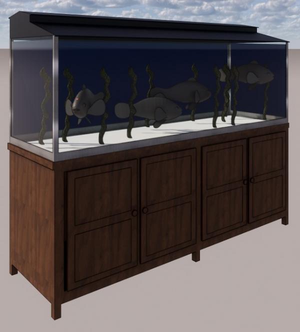 Fish Tank with Cupboard