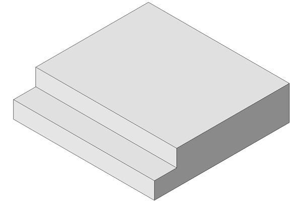 RevitCity.com | Object | Pre-cast concrete step - 2 risers