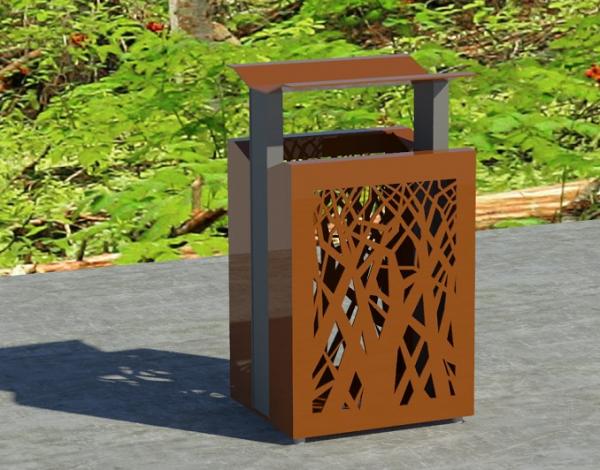 Airi 45 Gal Canopy Top Outdoor Receptacle