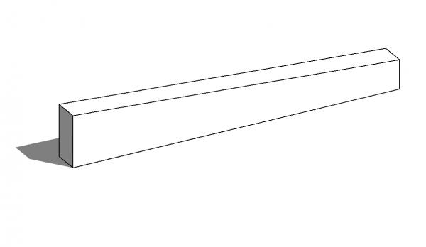 Trapezodial slanted beam